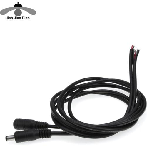 DC Wire Connector For 1M Cable Adapter Cable for Led Ribbon Strip Male Female DC Power Connector