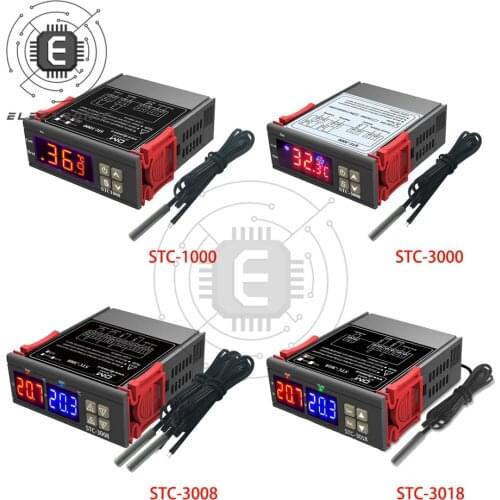 STC-1000 STC-3000 STC-3008 STC-3018 LED Digital Temperature Controller Thermostat Thermoregulator Incubator 12V 24V 110V 220V