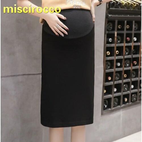 Maternity Clothe Cotton High Elasticity Pregnant Woman Skirt Summer Skirt Spring Women Skirt Maternity Clothes Black