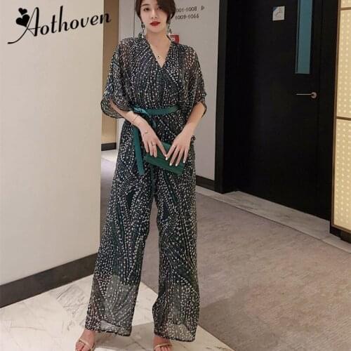 Lady Elegant Black Wrap Bodice Wide Leg Jumpsuit Summer Deep V Neck Mesh Patchwork Classy Rompers Chiffon Workwear Jumpsuits