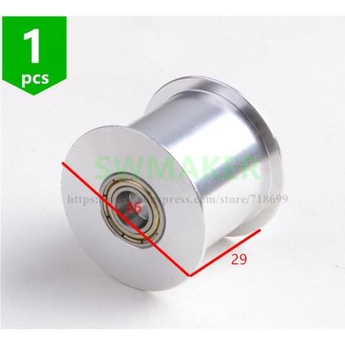 1pcs synchronous wheel H type belt pulley passive tensioner idler pulley bore 5mm/8mm groove width 27mm 625ZZ/688ZZ 3D printer