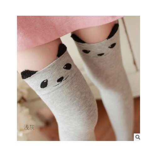 10pairs/lot free sshipping korean style woman casual cotton panda stocking lady sexy winter panda ear stocking