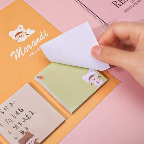 16packs Cartoon animal girl memo sticky notes Notepad School Supplies Paper Stationary Office Decoration Accessories