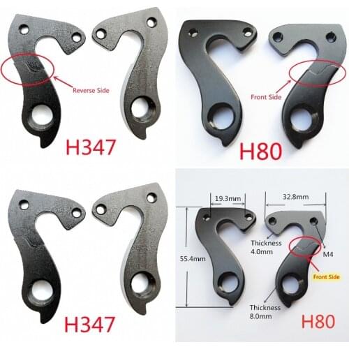 2pc Bicycle parts MECH dropout For Chinese Carbon Frame Reverse Mount Tail hook bike rear Gear derailleur hanger Frame Saver