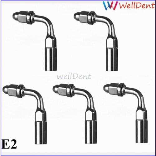 5pcs Dental Ultrasonic Scaler E2 Endodontics Tip Files Holder E2 Fit Woodpecker EMS Ultrasonic Scaler Handpiece Original
