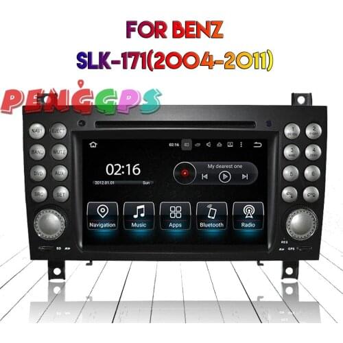 Android 8.0 7.1 Car Radio Stereo GPS Headunit for Mercedes Benz SLK-171 2004-2008 2009 2010 2011 DVD Player Audio Satnav Video