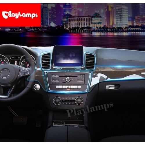 Car Stickers For Mercedes Benz GLE GLS 320 400 TPU Interior Sticker Transparent Protective Film for Mercedes Console Accessories