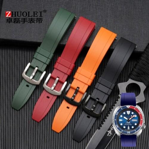 Quick detachable design rubber water meter matching for M-ido O-mega precision watch waterproof watch accessories 20 22 24mm