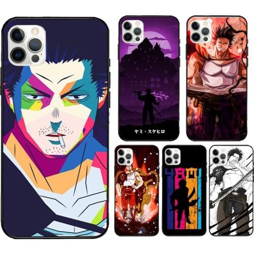 Yami Sukehiro Black Clover Anime Case For iPhone 12 mini 11 Pro Max X XR XS MAX SE 2020 5S 6S 7 8 Plus Back Cover Shell