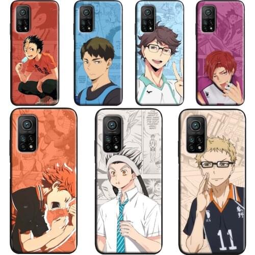 Hinata Tendou Kenma Haikyuu For Xiaomi Mi 11 Lite Ultra 9 10 A3 Mi 10T 9T Pro Case For POCO M3 F3 F1 F2 X3 Pro Coque