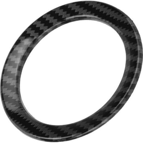 Cubre volante araba aksesuar Carbon Fiber Style Steering Wheel Cover Trims Replacement for Smart Fortwo/Forfour 453 2015-2021