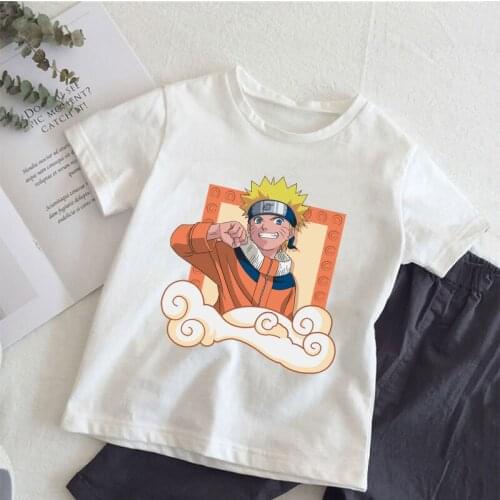 Uzumaki Naruto Anime Casual Kids T-shirts Summer Short Sleeve Tees Harajuku Boys and Girls T Shirt Cool Fashion Clothes Tops