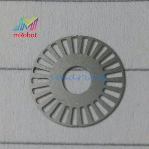 Customized Code Plate Photoelectric Encoder Meter Wheel Outer Diameter 25 Wire Metal Code Disk