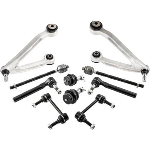 10Pc Chassis Kit Upper Arms Low Ball Joints Tie Rod Sway Bar Links For Hummer H3 07-10