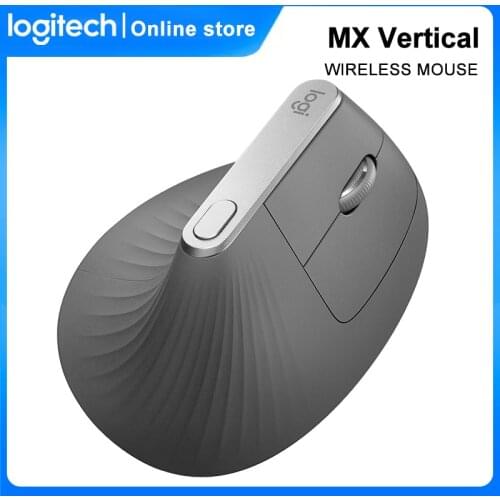 Logitech MX Vertical Wireless Mouse Gaming Mice Ergonomic Laser Bluetooth Rechargeable Mice 2.4GHz USB NanoFor Gamer Computer
