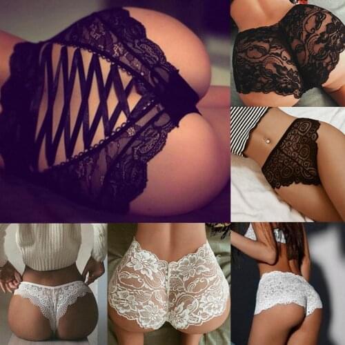 2021 New Fashion Sexy Women Panties Lace Briefs Lace-up Width Thong Hot Exotric Pants Sex Clothes Femme Sexy Underwear