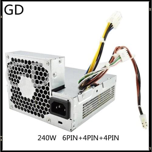 NEW Original 611481-001 611482-001 For HP Compaq Elite 8100 8200 8300 SFF D10-240P1A 240W Power Supply 503376-001 508152-001