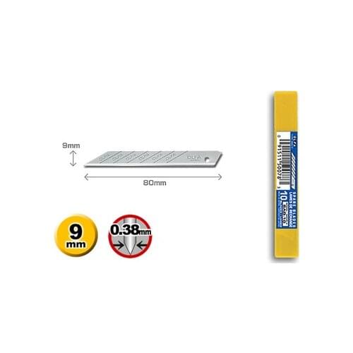 Original Airlfa for OLFA SAB-10 9mm Snap-Off Art Blades 50pcs/Lot 30-degree angle cutting insert 9MM small blade
