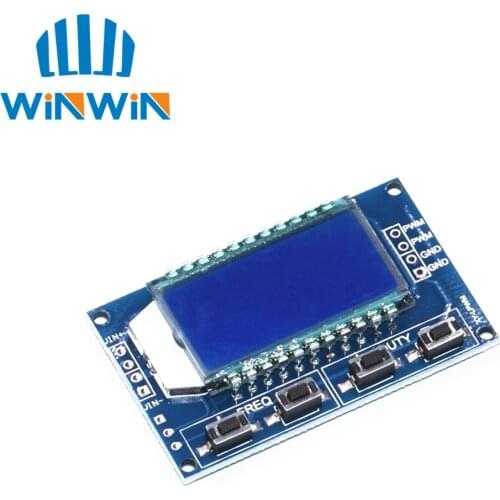 1Hz-150Khz Signal Generator Module Adjustable PWM Pulse Frequency Function Generator Duty Cycle TTL LCD Display 5V DC 12V 24V