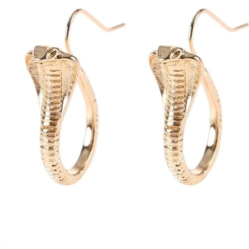 New Arrival Creative Vintage Egyptian Cobra Snake Earrings Personality Punk Fashion Jewelry For Women Men Unisex Gifts Party