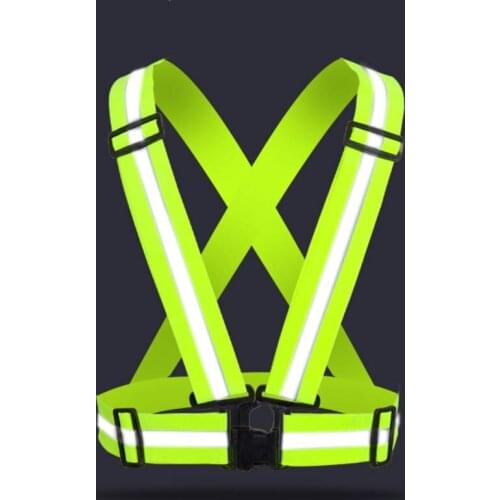 High Visibility Adjustable Reflective Elastic Safety Vest Unisex Suitable For Running riding Cycling Sports Outdoor Wear