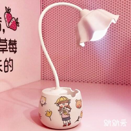 Third grade cold and warm light adjustment eye protection bedroom charging desk learning small desk lamp J03