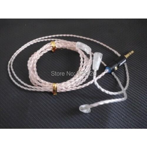 IE8 IE80 Upgrade Line,diy earphone wire,5N Single crystal copper wire,Hand-woven