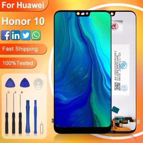 Catteny 1Pcs 5.8" COL-L29 Lcd For Huawei Honor 10 Display With Touch Panel Screen Digitizer Assembly Free Shipping With Tools