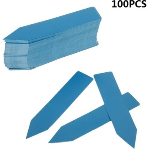 100pcs/set Reusable Waterproof Plastic Plant Flower Seed Labels Markers Garden Tags Decoration Tools