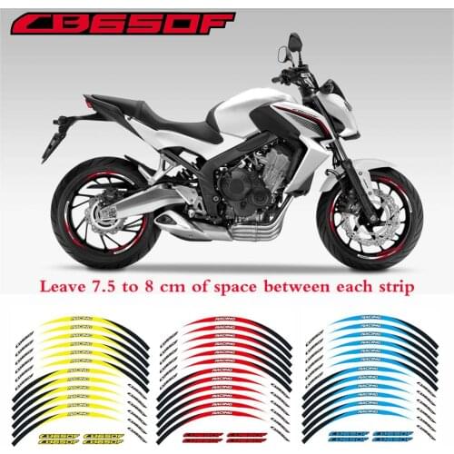Motorcycle Racing Equipment Accessories Wheel Tire Rim Decoration Adhesive Reflective Decal Sticker For HONDA CB650F cb650 f