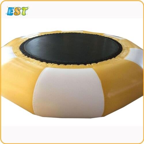 Factory price air trampoline inflatable jumping bed human inflatable water floating trampoline