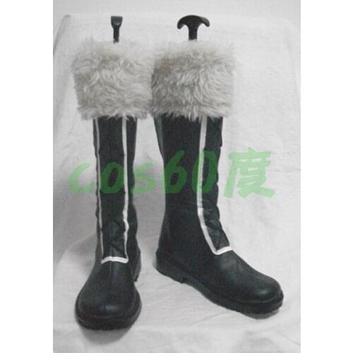 D.Gray-man Jasdero Black Short Cosplay Shoes Boots S008