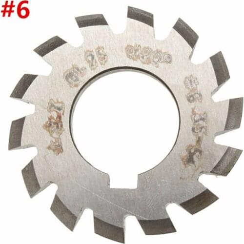 Diameter 22mm M1.25 20 Degree #6 34-54 Gear Involute Gear Cutters HSS Module High Speed Steel HOT