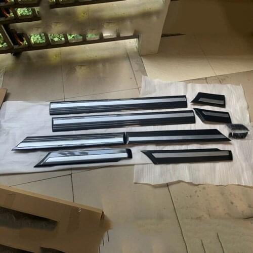 For Toyota Land Cruiser LC100 1998-2007 10pcs Car ABS Chrome Side Body Trim Cover