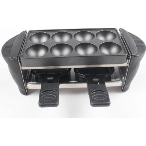 DMWD 4 In 1 Household Mini Electric Grill 220V BBQ Tools Grill/Pan/Barbecue Bakeware /Octopus Ball Plate