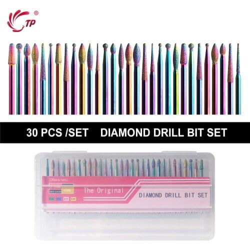 30pcs Pedicure Nail Drill Bits Multi Utili Manicure Electric Nail Files Cutte Machine Nail Art Tools Callus Polishing Kit