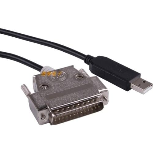 FTDI Chip Usb to RS232 25 Pin DB25 Male Connector Serial Adapter 1.8M Cable CNC Controls Programming Compatib C-232R US-232R