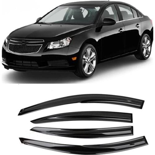 Car Window Visor For Chevy Cruze 2009 2010 2011 2013 2014 2015 2016 Door Sun Rain Deflector Guard Rainwear Sun Shade Rain Shield