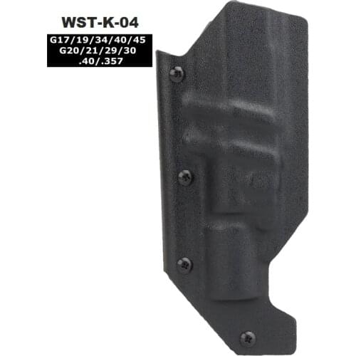 Kydex IWB Holster .40/.357 Inside Waistband Concealed Holster for Glock 17/19/20/21/30/29/45 Hunting Right Pistol Holster Case