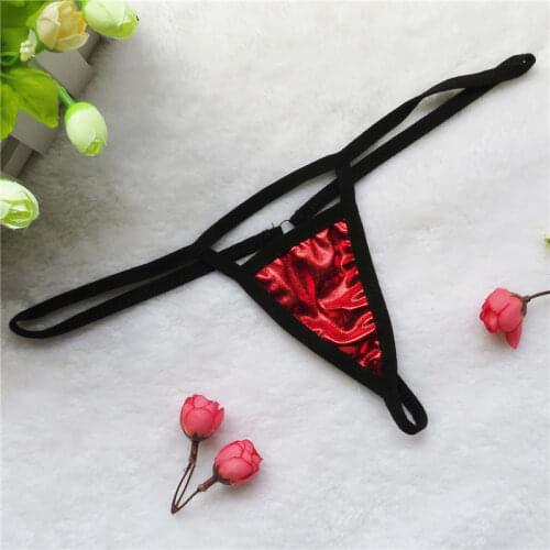 Micro bikini tanga mujer swimwear bikinis biquini tankini sexy lingerie thong Edging Patent leather Hollow out simple Triangle