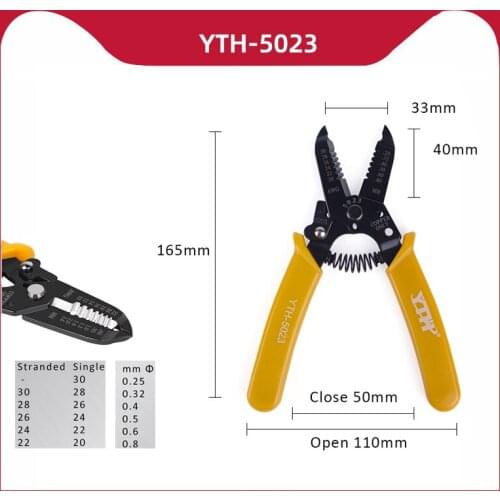 Stripping Multifunctional Pliers Used For Cable Cutting Crimping High-precision Hand Tools Cutting Trimming Nippers YTH-5021