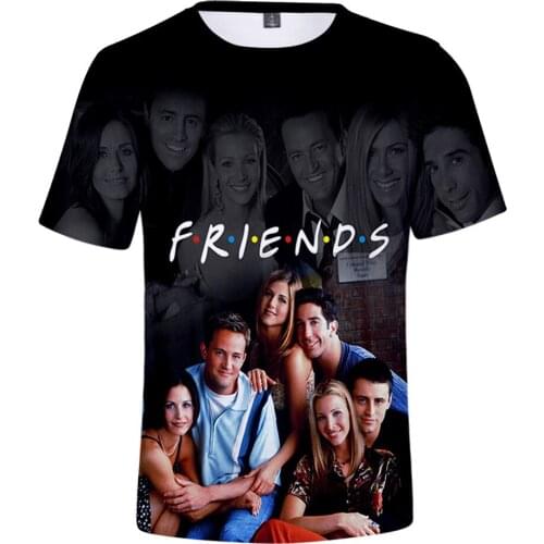 Friends Ill Be There for You 3d printed T Shirt Men/Women Short Sleeve T-shirt TV Play Casual Plus Size Tshirt Tops Tee Clothes