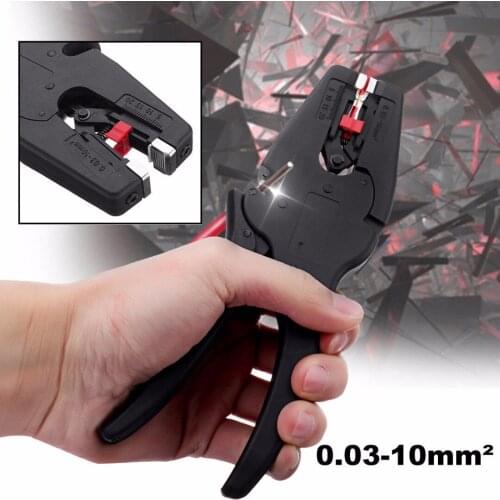 Newest 0.03-10mm Adjustable Electric Cable Wire Crimper Stripper Stripping Pliers