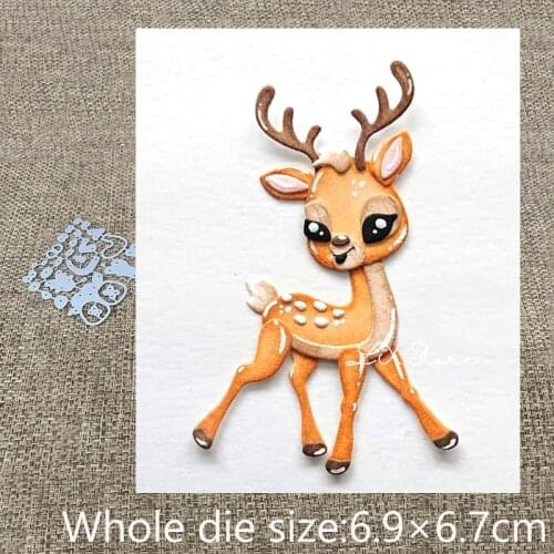 New Design Craft Metal die cuts Cutting Die lovely sika deer decoration scrapbooking Album Paper Card Craft Embossing die cuts