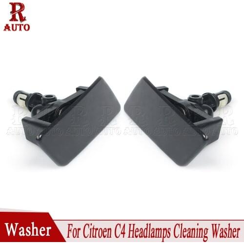 R-Auto Car Left Right Front Bumper Headlight Headlamp Nozzle Cleaning Washer Spray Car Styling Car Accessories For Citroen C4