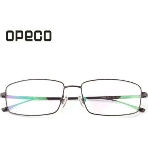 Opeco pure titanium mens business eyeglasses including prescription lenses eyewear RX recipe male frame spectacles 6637