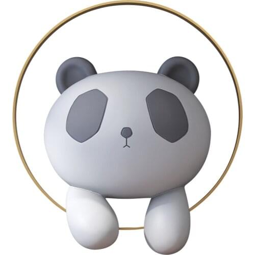 Panda Living Room TV Background Wall Decorative Light Luxury Pendant Childrens Room Decoration Bedroom Bedside Entrance