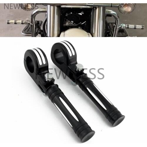 Motorcycle Pegs Highway Engine Crash Bar Guard Clamp 38MM 32 mm Foot Peg Footrests Mount For Harley Chopper Bobber XL 1200 883