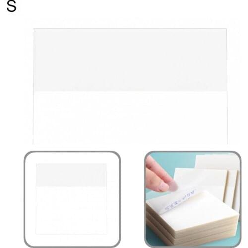 Transparent 100 Sheets Premium Recording Notes Paper PET Notes Paper Clear School Supplies