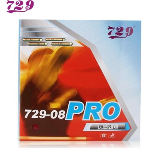 RITC 729 08 Pro (National) Pips-in Table Tennis (PingPong) Rubber with Blue 2.1mm Sponge [Playa PingPong]